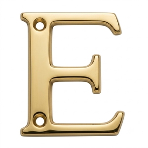 Lettres et chiffres en laiton massif 3D vintage, finition or poli, pour enseignes d'adresse de maison, hôtels de luxe, bureaux, portes et murs. - Product Image 6