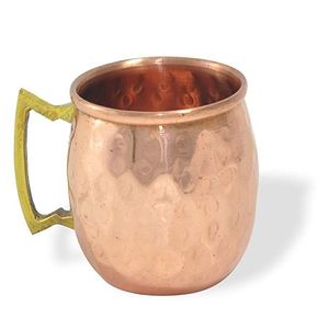 Hammered copper drink mug set forest clearing beverage <b>cups</b> <b>reusable</b> handcrafted cocktail mugs premium durable - Product Image 3
