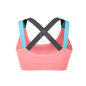 สปอร์ตบราสำหรับเล่นโยคะของผู้หญิงระบายอากาศได้ดีมีสายรัดปรับระดับได้คอเสื้อตัวยู - Product Image 2