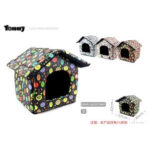 Casa para Mascotas Tommy, Talla L, Diseño Colorido, Tela Suave, Cama para Perros y Gatos - Product Image 3