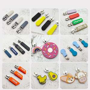 Tirador de cremallera de silicona 3D con logotipo personalizado, diseño de letras, bloqueo automático azul, OEM 2026 - Product Image 6