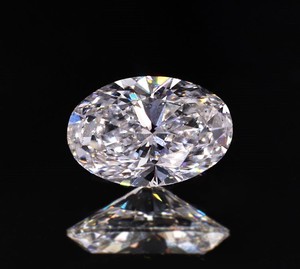 Piedra Sintética de Alta Calidad, 3.50 x 2.50 mm, Forma Ovalada, Color D, Claridad VVS2/VS1, Corte Brillante Premium, Cultivada en Laboratorio - Product Image 1
