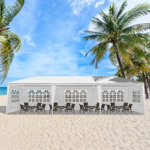 Pérgola de Tela de Polietileno con Estructura de Hierro de 5 Lados y Tubo en Espiral de 3*9m para Bodas y Fiestas - Product Image 4