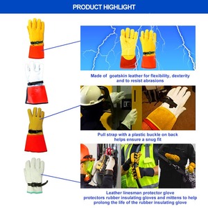 Guantes de Soldadura Resistentes al Calor de Alta Resistencia, Guantes de Soldadura de Cuero Premium para Máxima Protección - Product Image 3