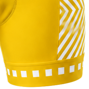 Golden Yellow White <b>Padded</b> <b>Cycling</b> <b>Shorts</b> Custom Breathable Quick Dry Stretch Bicycle Racing Road Bike Training Sportswear - Product Image 5