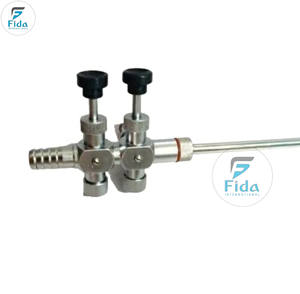 Cannule d'irrigation et d'aspiration laparoscopique en acier inoxydable de haute qualité, type trompette, 10 mm, 5 mm x 330 mm, FIDA, certifiée CE internationale - Product Image 1