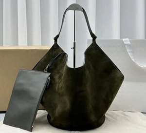 Suede <b>Leather</b> Shoulder Women Fashion <b>Handbag</b> Suede Dumpling Hobo Bag Gift for Her LHB-0064 - Product Image 2