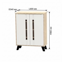 Lemari Sepatu Kayu Modern 25_0039 2 Pintu 4 Tingkat Pintu Berpalang Vertikal Organizer Pintu Masuk yang Bernapas Penyimpanan Berdiri Sendiri 14~19
