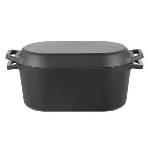 Pentola Olandese Robusta da 3,5 Litri in Ghisa Smaltata Durevole con Doppio Manico, Compatibile con Forno e Induzione, Capacità 5L - Product Image 2