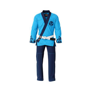 Kimono Profesional de Jiu Jitsu Brasileño RTS de Alta Calidad, 260g, 100% Algodón, Transpirable, Duradero, Negro, con Logotipo Personalizado y Diseño Frontal Personalizado - Product Image 1