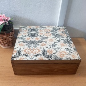 Boîte en bois de pin imprimée légère pour bijoux, boîte de rangement en bois imprimé pour loisirs créatifs DIY, étui de rangement en gros - Product Image 6