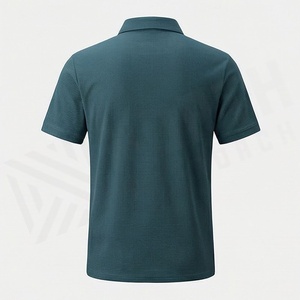 Vente en gros de polos pour hommes sur mesure avec logo imprimé, nouveau design, couleur unie, tissu tricoté, fabriqué au Pakistan - Product Image 2