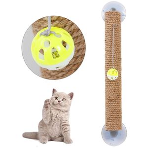 Stick N Claw Tiragraffi per Gatti con Corda di Sisal e Giocattolo a Ventosa, Design a Forma di Albero per il Divertimento Felino - Product Image 1