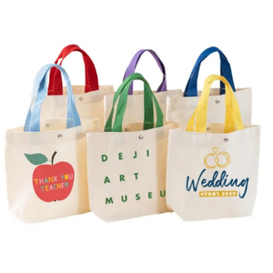 Sac fourre-tout imprimé en coton naturel 100% avec soufflet, réutilisable pour le shopping, sacs promotionnels personnalisés avec logo, fournisseur en gros OEM - Product Image 4