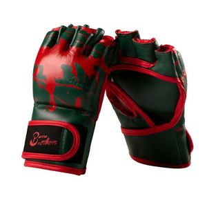 Guantes de Entrenamiento de Boxeo MMA en Oferta, de Cuero PU, con Logotipo Personalizado, Engrosados, Resistentes al Desgaste, de Medio Dedo, para Grappling - Product Image 1