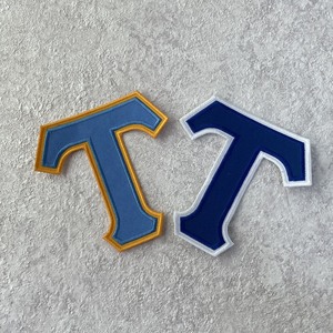 Écussons brodés en tissu sergé de marque taïwanaise All Star Emblems, emblèmes de lettres grecques pour sororités et fraternités, avec support thermocollant - Product Image 5