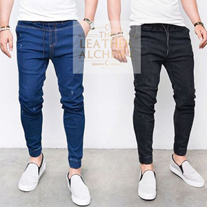 Jean en denim délavé vintage pour homme, en coton durable, coupe décontractée, style urbain, bas de tenue tendance - Product Image 6