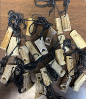 Accessoires de chasse portables faits à la main, écologiques, en corne, haute pression, avec logo personnalisé