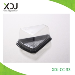 Taiwan Single Slice Cake <b>Container</b> Recyclable PS/PET Plastic Clear Lid Disposable Food Grade SGS Certified Cake Packaging - Product Image 1