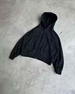 Sweat à capuche d'hiver de haute qualité, broderie de logo personnalisée, lavage vintage, épaules tombantes, style streetwear, 100% coton molletonné - Product Image 4