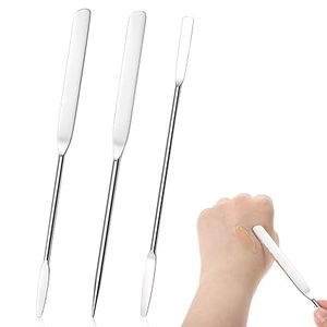Professional Beauty <b>Makeup</b> Spatula Stainless Steel Cosmetic Cream Mixer <b>Tool</b> Foundation Applicator Skincare Facial Salon Use - Product Image 1