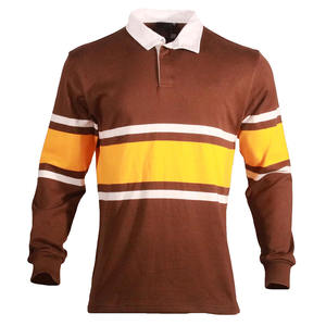 Maillots de rugby pour hommes, haute qualité, dernier style, coupe ample, manches longues, personnalisables, en coton respirant. - Product Image 3
