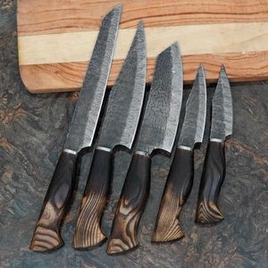 Ensemble de couteaux de cuisine classiques avec poignées confortables et lames affûtées pour une utilisation culinaire quotidienne, cuisine professionnelle pour le quotidien - Product Image 2