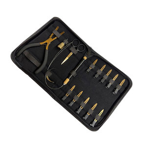 Kit de Extensiones de Cabello Color Dorado Titanio, Juego Completo de Accesorios para Extensiones de Cabello para Salón de Belleza, Extensiones de Cabello Profesionales - Product Image 3