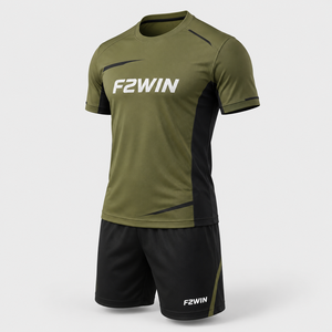 Camisetas de Fútbol Personalizadas para Adultos de Alta Calidad, Transpirables, Ligeras, 100% Poliéster, Uniformes de Fútbol Force 2 Win Short - Product Image 5