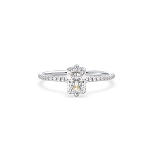 Bague de fiançailles REYES en moissanite taille radiant de 1,09 carat en argent sterling 925, certifiée GRA, accessoires bijoux pour femme - Product Image 2