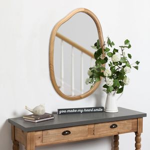 <b>Irregular</b> Asymmetrical Wall <b>Mirror</b> for Decor Wavy Accent <b>Mirrors</b> for Living Room Bedroom Entry Decorative <b>Mirror</b> for Home - Product Image 5