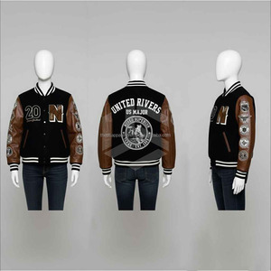Custom <b>Men</b> <b>Varsity</b> <b>Jacket</b> Puff Printing Embroidery Chenille Patch <b>Jacket</b> Wholesale - Product Image 5