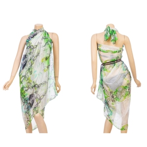 Sarong pareo en tissu rayonne léger, imprimé de haute qualité, avec design et couleur personnalisés - Product Image 1