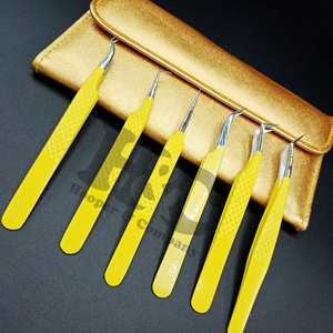 Pinzas de extensión de pestañas de acero inoxidable con logotipo de visón gratis - Product Image 3