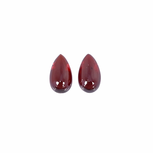 Garnet naturel d'Hyderabadi 4,8 carats (poids d'une paire) 10x6mm forme poire pierre précieuse non montée - Product Image 1