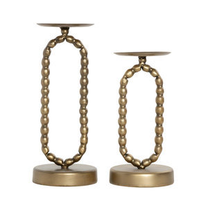 Ensemble de porte-bougies en or moderne, support de bougie en métal pour mariage, événement et décoration de la maison - Product Image 6