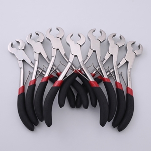Keratin Bond <b>Cutters</b> Stainless Steel Hair Extension Pliers Fusion Bond <b>Cutter</b> for Opening Spring Weft Extensions - Product Image 6