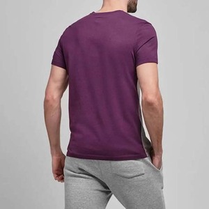 Men's O-Neck Short Sleeve Casual T-Shirts 100% Cotton Quick Dry & Breathable Customizable Fabric <b>Weight</b> <b>Blank</b> Design - Product Image 3