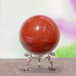 ลูกบอลหินแจสเปอร์สีแดงขัดเงาธรรมชาติ ขายส่ง คริสตัลบำบัดแกะสลักจากอัญมณี งานฝีมือแห่งความรัก สำหรับตกแต่งบ้าน - Product Image 1