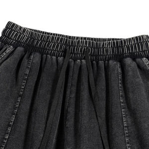 กางเกงขายาวทรงหลวมสไตล์วินเทจผ้าฝ้ายคุณภาพสูงสำหรับผู้ชาย ล้างสีแบบแอซิด ทรงแบ็กกี้ สวมใส่สบาย สไตล์สตรีทแฟชั่น ขากว้าง เหมาะสำหรับใส่เล่นกีฬาหรือใส่ไปเรียน - Product Image 3