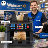 Contadora de Billetes Smartertop 1CIS Mix Value Counter, Puede Contar VND, USD, EUR con Cantidad Total, Contadora de Billetes de Carga Frontal, Clasificadora de Billetes