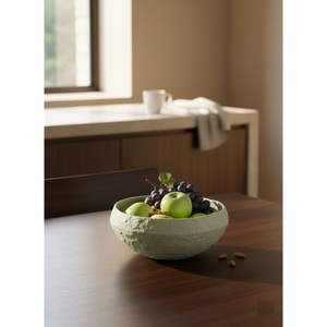 Modern Minimalist Terracotta Decorative Bowl Set <b>Matte</b> Ceramic Serving Dish For Fruit Snacks And Centerpiece <b>Table</b> Decor - Product Image 3