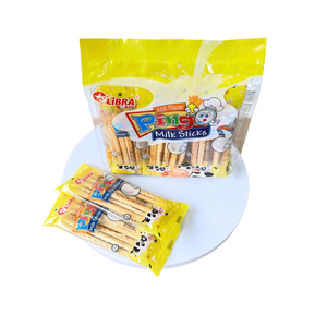 Delicious Creamy <b>Milk</b> <b>Stick</b> Biscuits 186G Yellow Bag OEM ODM Vietnam Factory - Product Image 5