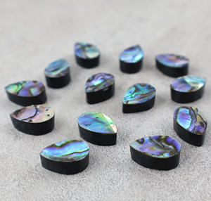 Cabochon en nacre naturelle, forme poire, 8x12mm, pierre en vrac pour la fabrication de bijoux, vente en gros - Product Image 2