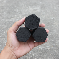 Charbon à chicha professionnel hexagonal, combustion propre, sans goût