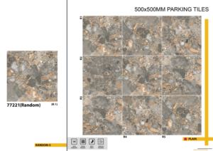 Dalles de stationnement extérieures résistantes aux chocs 50x50 cm, adaptées aux zones de stationnement nécessitant des performances de surface élevées et une texture de sécurité. - Product Image 2