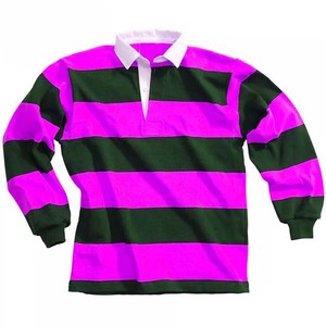 Maillot de rugby pour homme à manches longues 100 % coton respirant en tissu jersey, fabrication OEM, grammage lourd 2026 - Product Image 3