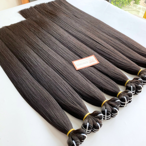 Cheveux vierges alignés avec des cuticules vietnamiennes crues à trame droite d'os de qualité supérieure sans fibres synthétiques Extensions de cheveux humains - Product Image 2