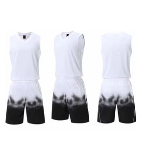 Latest Design 2025 Unisex Basketball Uniform Set Printed Custom Quick Dry Breathable Sportswear Wholesale OEM Sublimation Jersey - Product Image 5