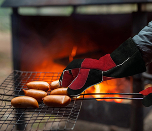 Top Quality Leather Heat Resistant Fireproof Stitching Welder Work <b>Gloves</b> Custom Logo Heavy Duty 14 Inches Welding Safety <b>Gloves</b> - Product Image 4